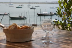 Essen mit Blick auf die Bucht von Arcachon